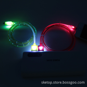 Fluorescent Light USB Cable, Use for iPhone/Samsung/Nokia Charging